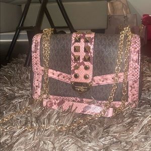 Michael Kors Gold Studded Soho handbag